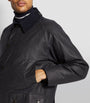 Navy Waxed Bedale Jacket