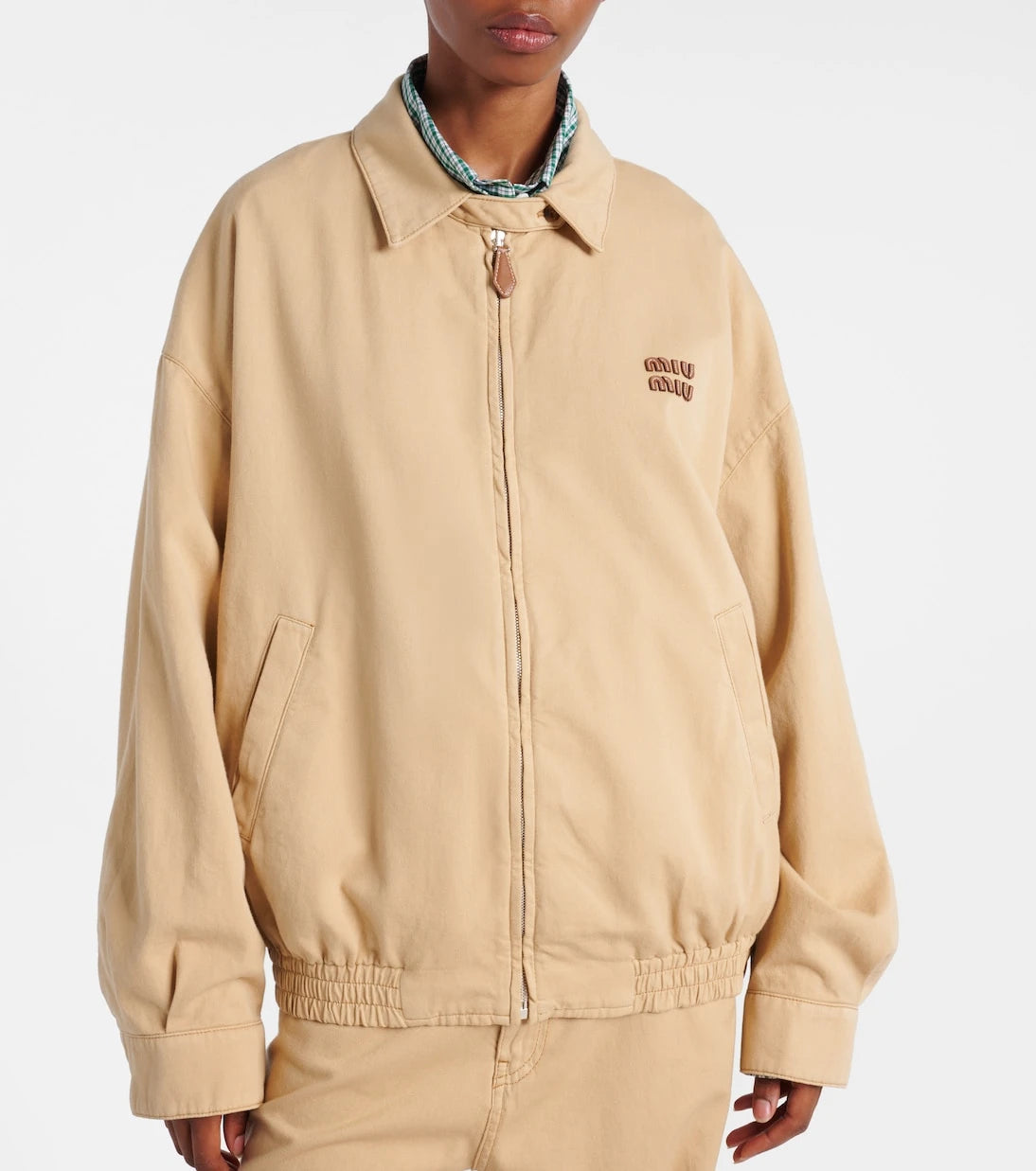 Miu Miu - Logo denim blouson