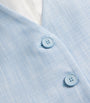 Blue Mélange-Weave Waistcoat