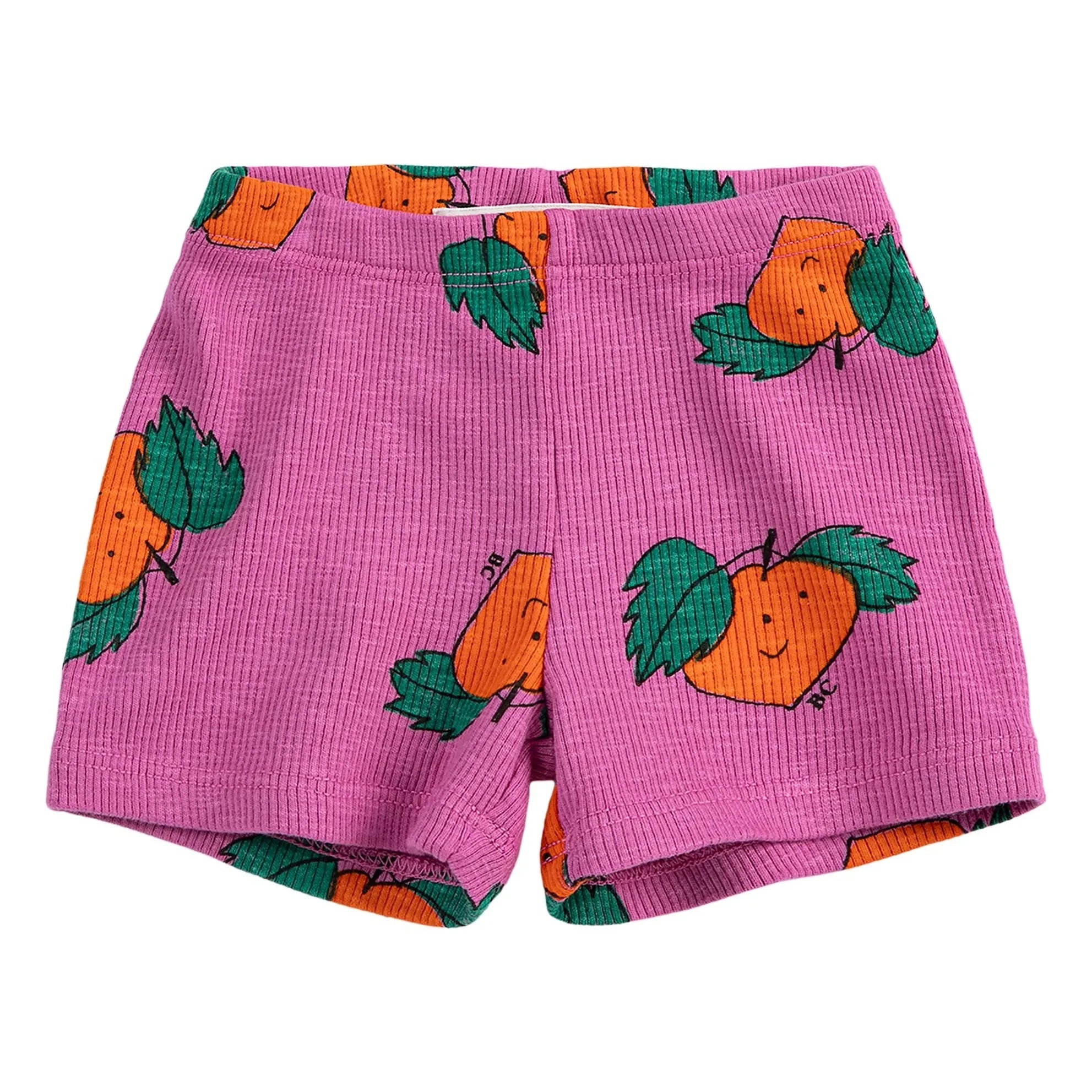 Bobo Choses - Ribbed Shorts Orange Organic Cotton | Purple