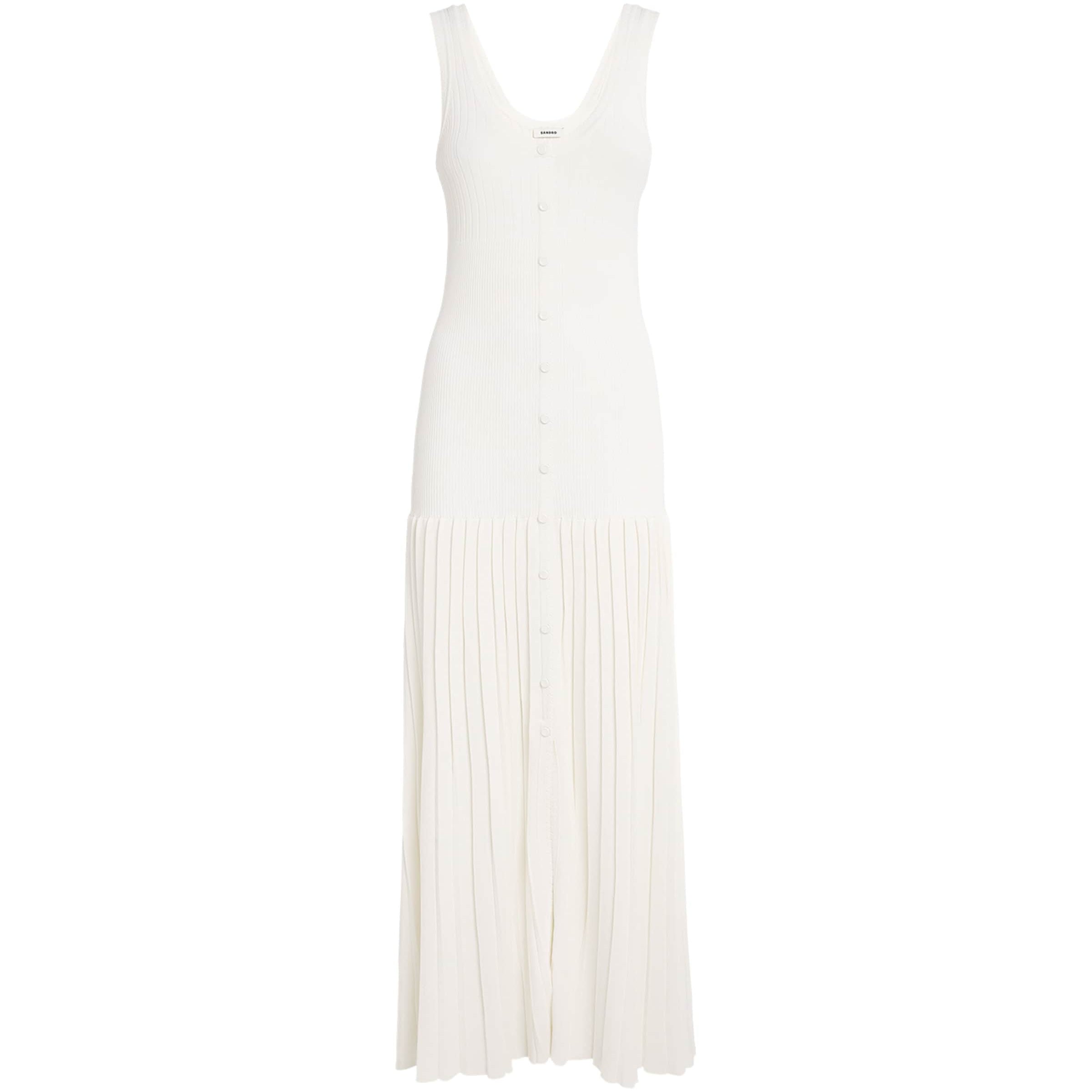 Beige Knitted Midi Dress