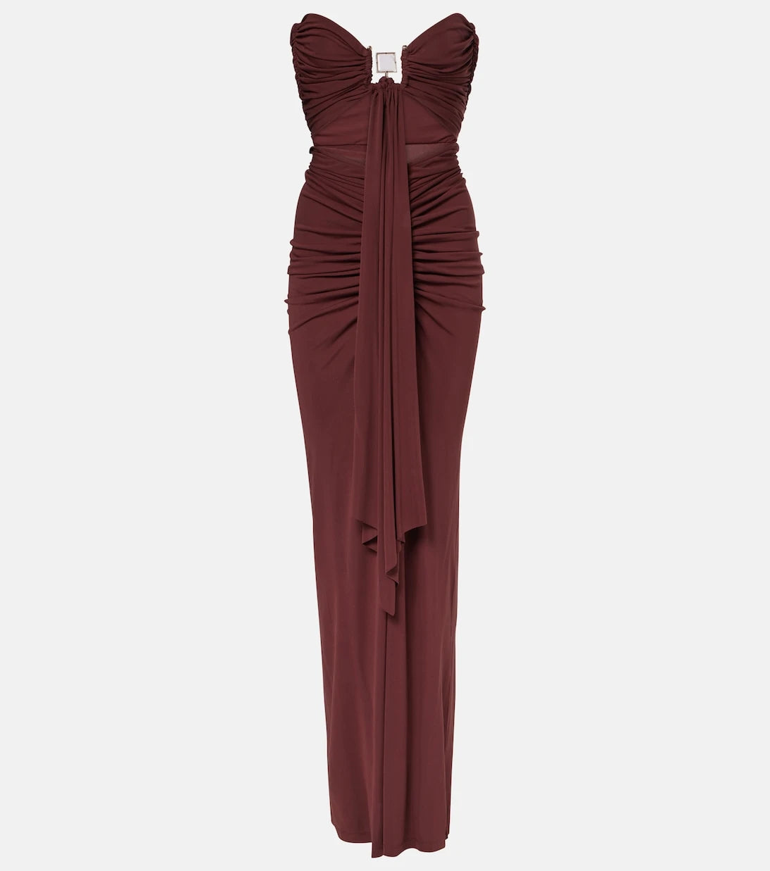 Christopher Esber - Bezel Quartz cutout strapless jersey gown