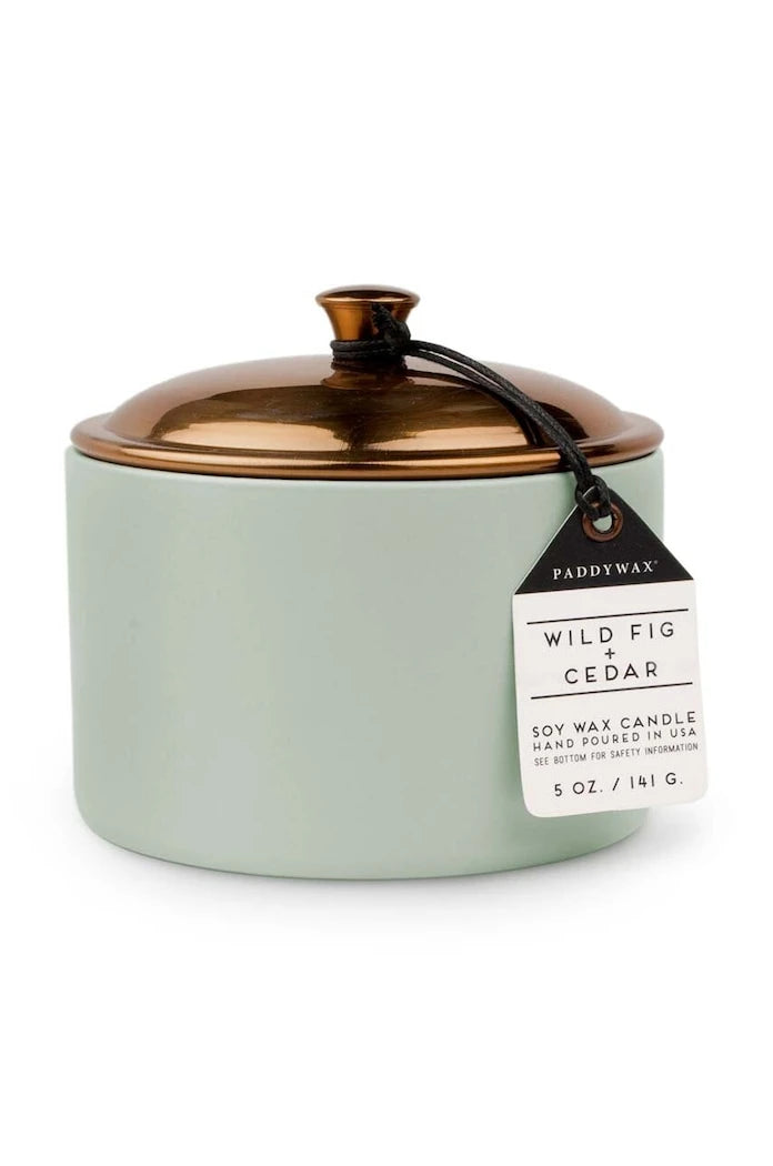 Paddywax Wild Fig and Cedar Kokulu Soya Mumu, 141 g