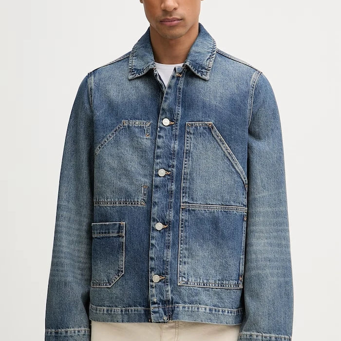 AllSaints дънково яке мъжко памучно EXILE