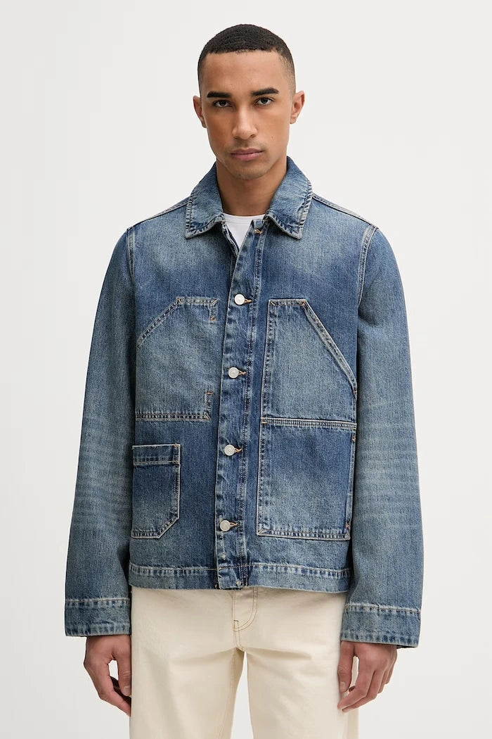 AllSaints дънково яке мъжко памучно EXILE
