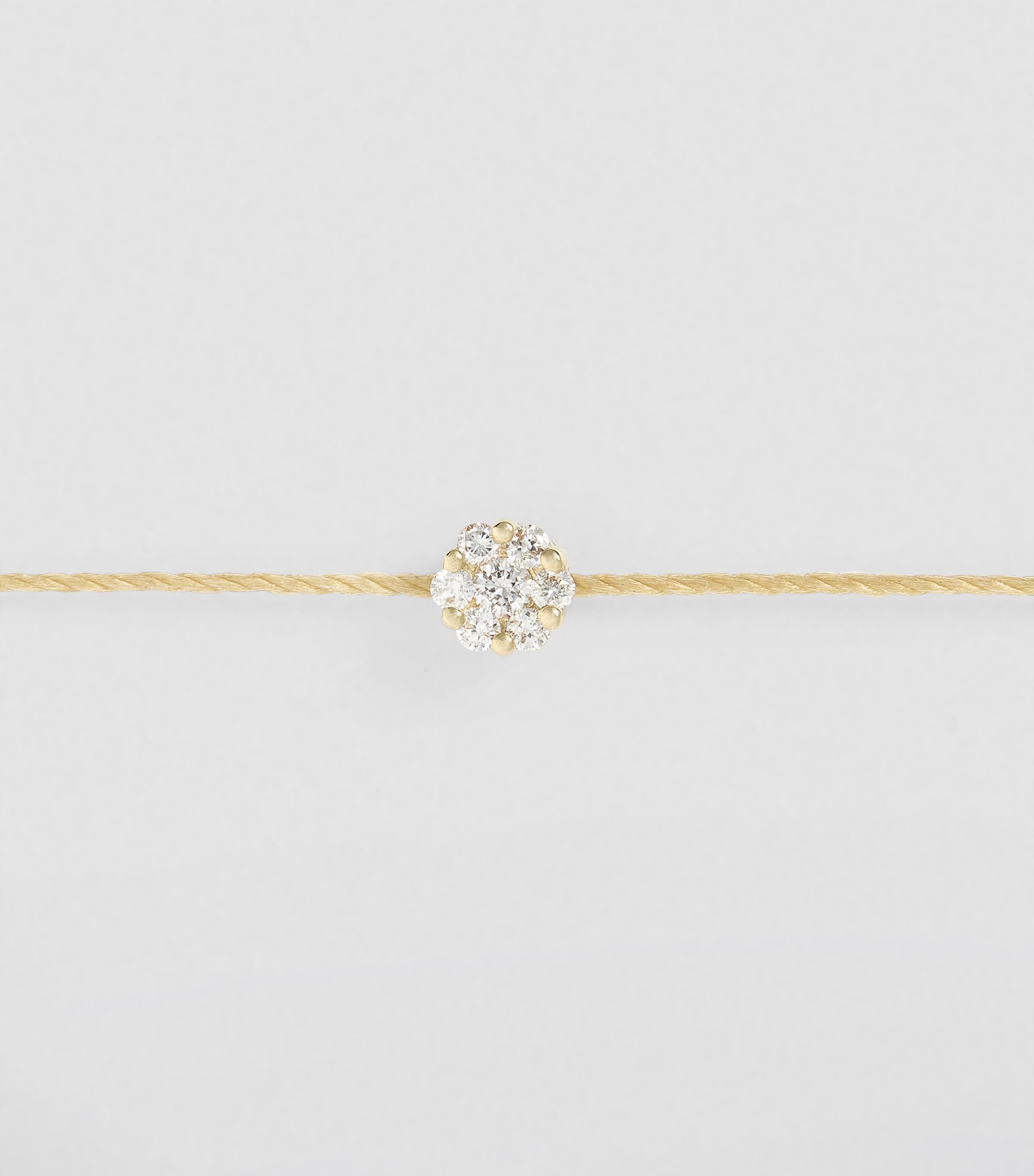 Yellow Gold and Diamond Illusion Bracelet