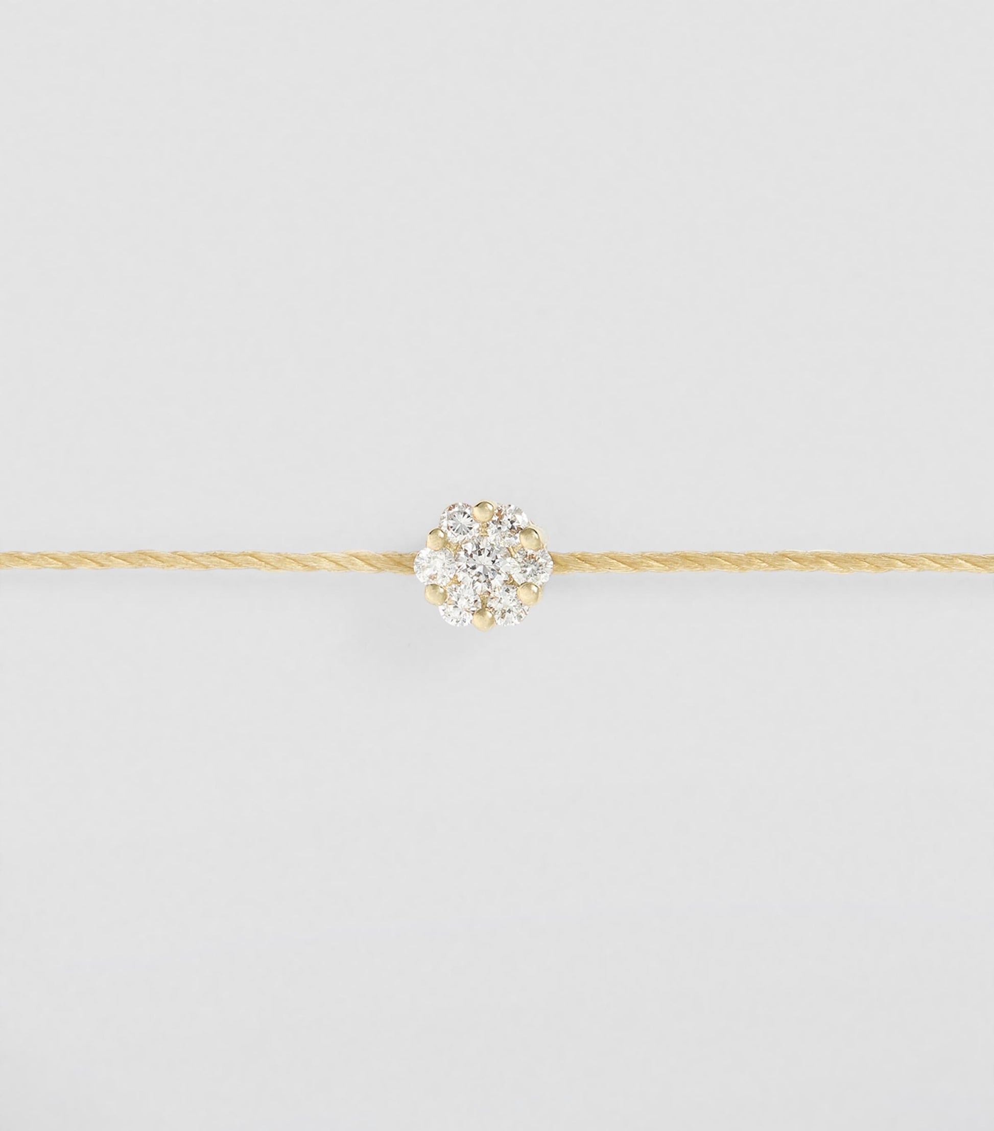 Yellow Gold and Diamond Illusion Bracelet