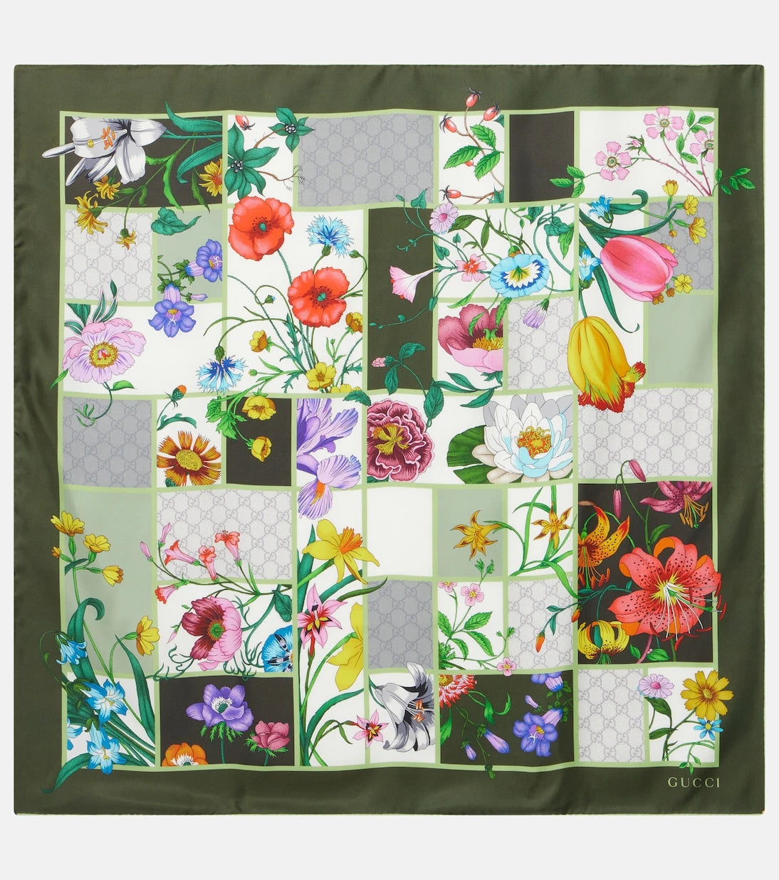 Gucci - Printed silk twill scarf