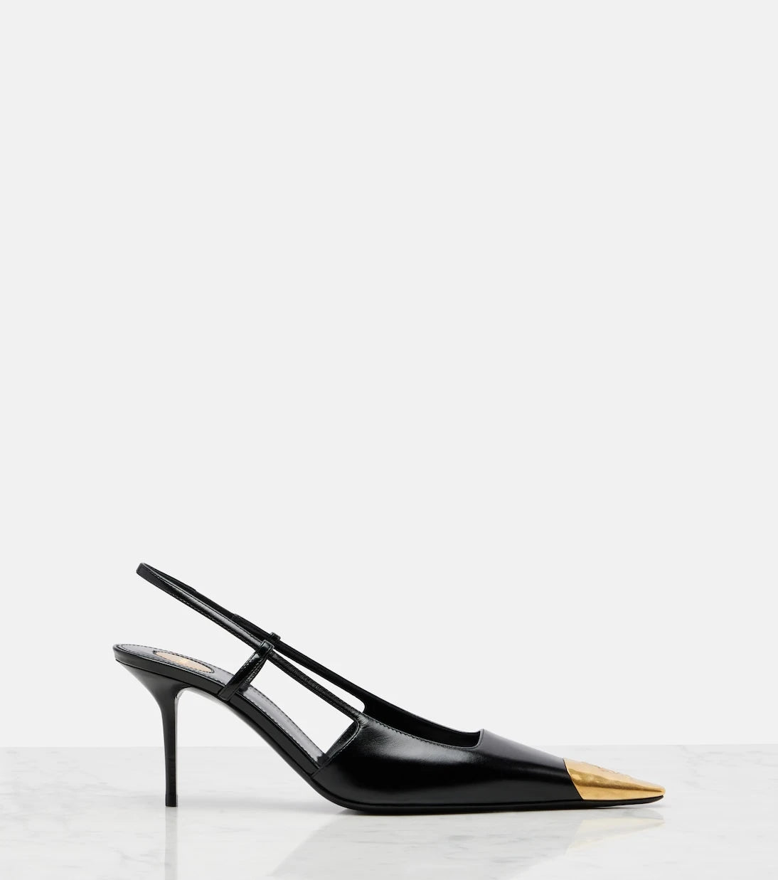Saint Laurent - Jeanne 75 leather slingback pumps