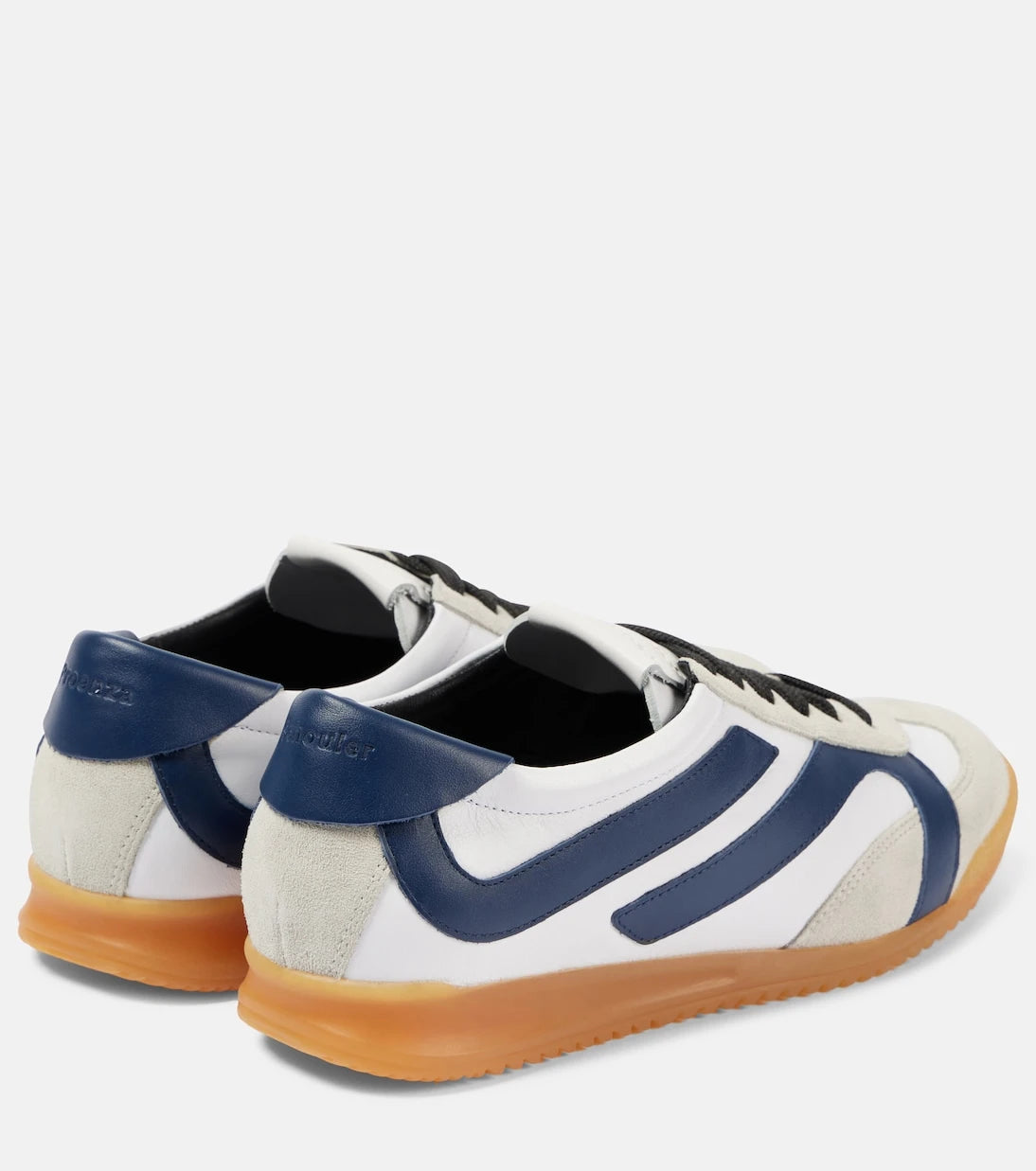 Proenza Schouler - Track suede-trimmed leather sneakers