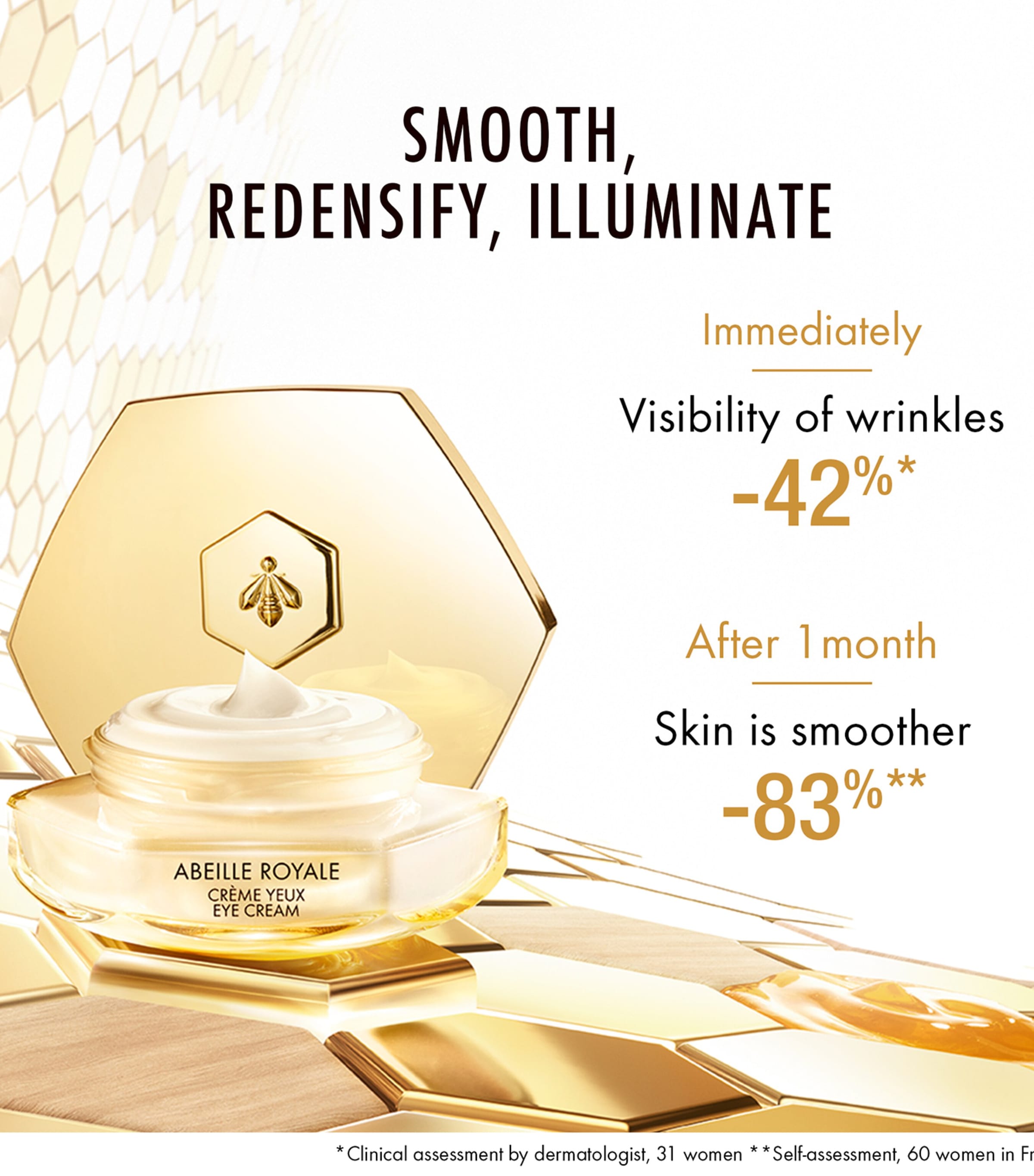 Abeille Royale Multi-Wrinkle Minimizer Eye Cream (15ml)