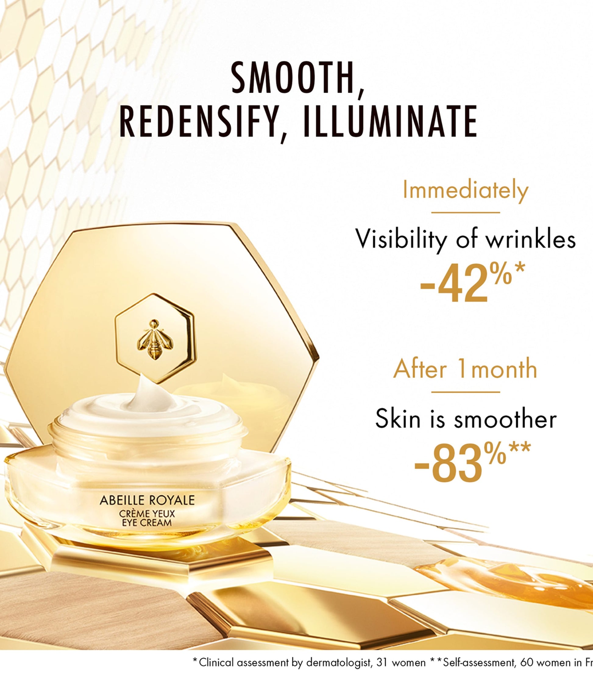 Abeille Royale Multi-Wrinkle Minimizer Eye Cream (15ml)