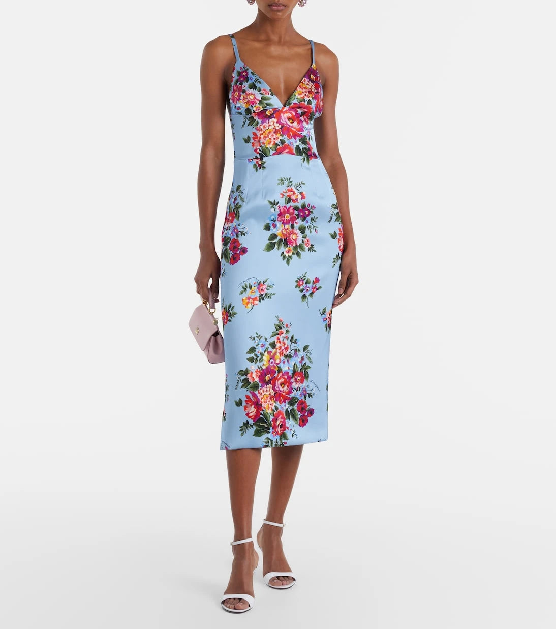 Dolce&Gabbana - Floral satin midi dress