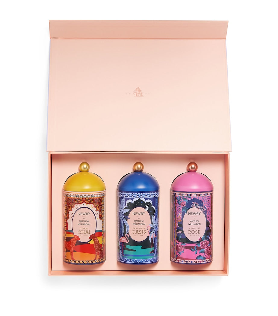 NEWBY x Matthew Williamson Trio Loose Leaf Tea Gift Set