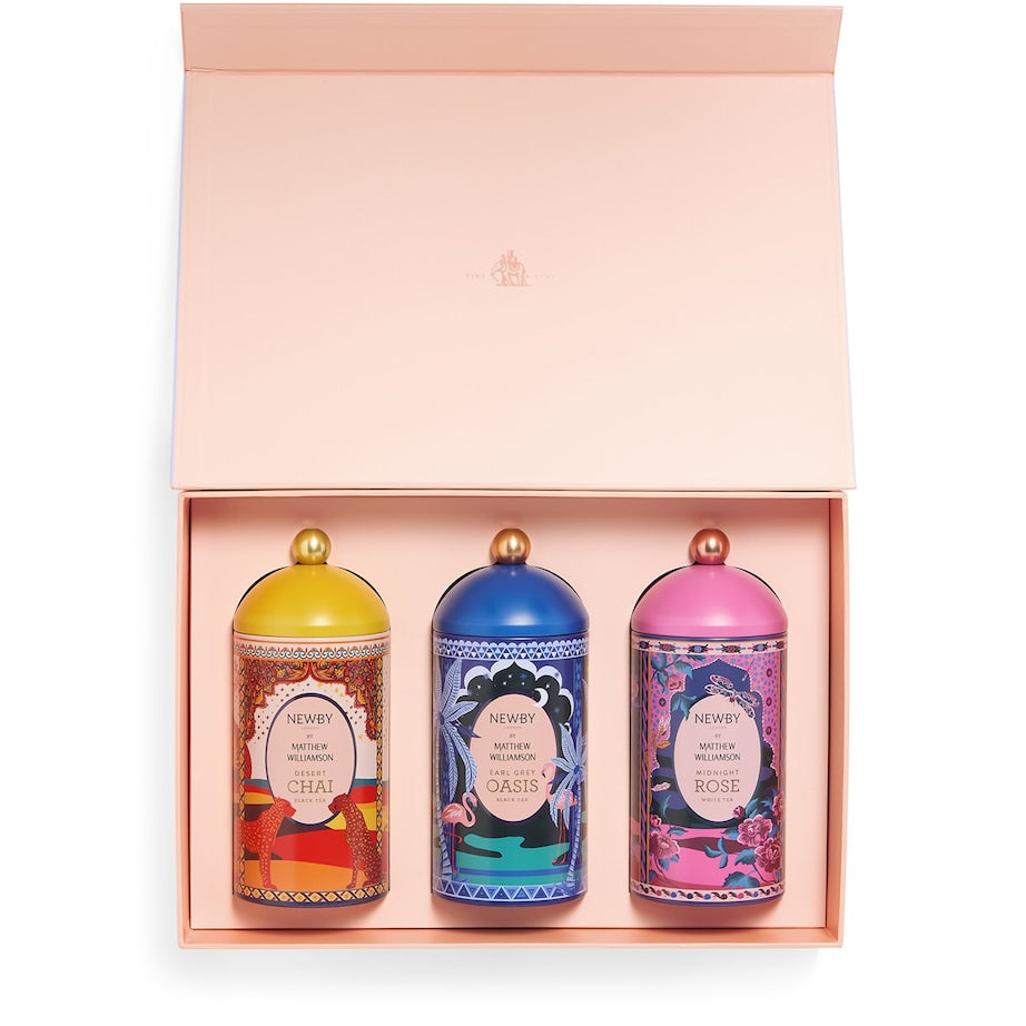 NEWBY x Matthew Williamson Trio Loose Leaf Tea Gift Set