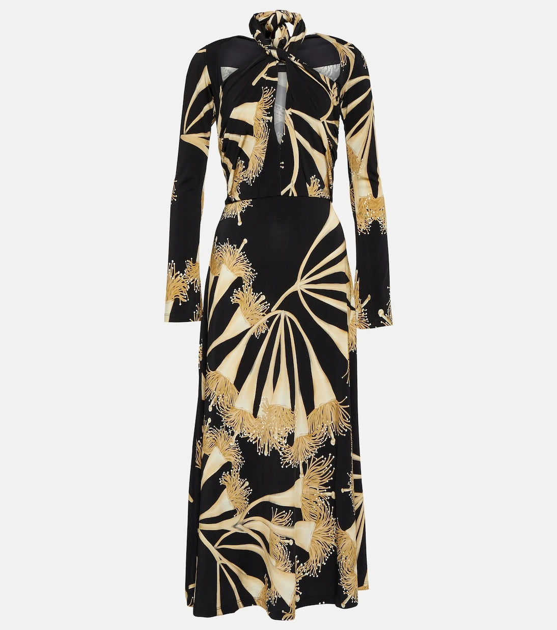Johanna Ortiz - Halterneck jersey midi dress