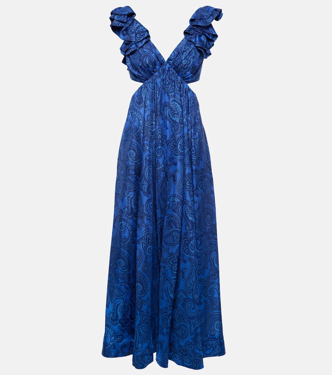 Zimmermann - Ruffled paisley silk midi dress