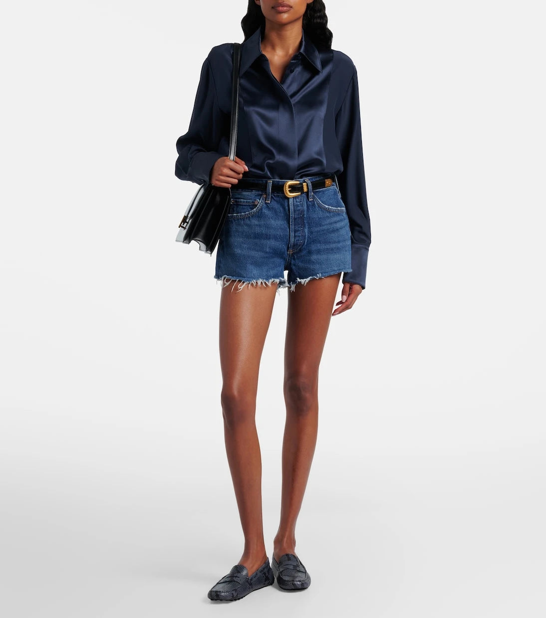 Agolde - Parker denim shorts