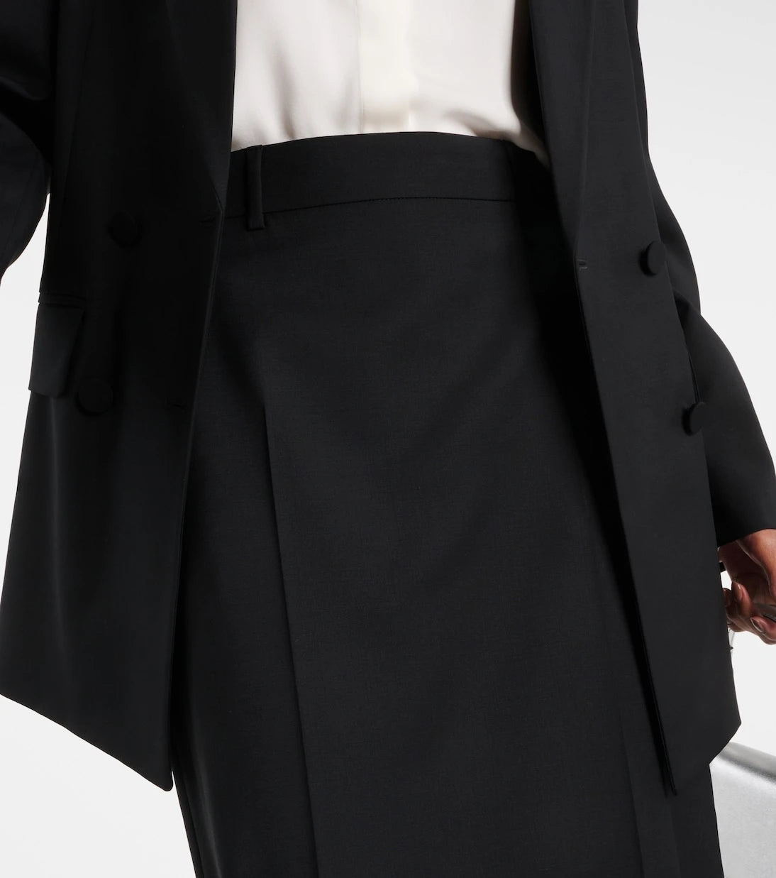 Valentino - Wool-blend maxi skirt