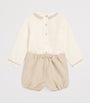 PEPA LONDON Linen Celebration Shirt and Shorts Set (12-18 Months)