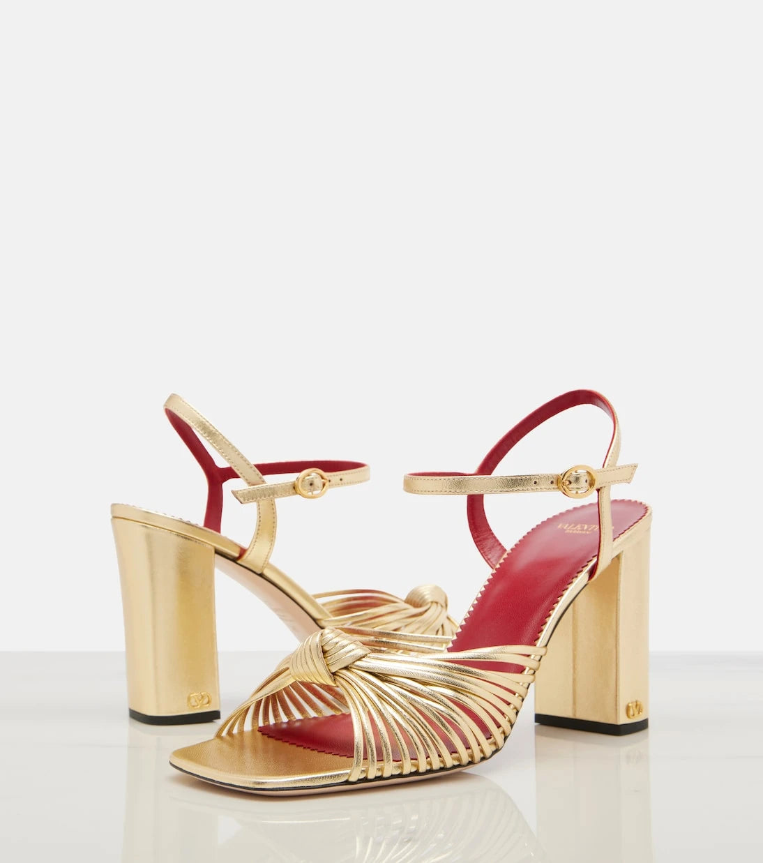 Valentino Garavani - Annet metallic leather sandals