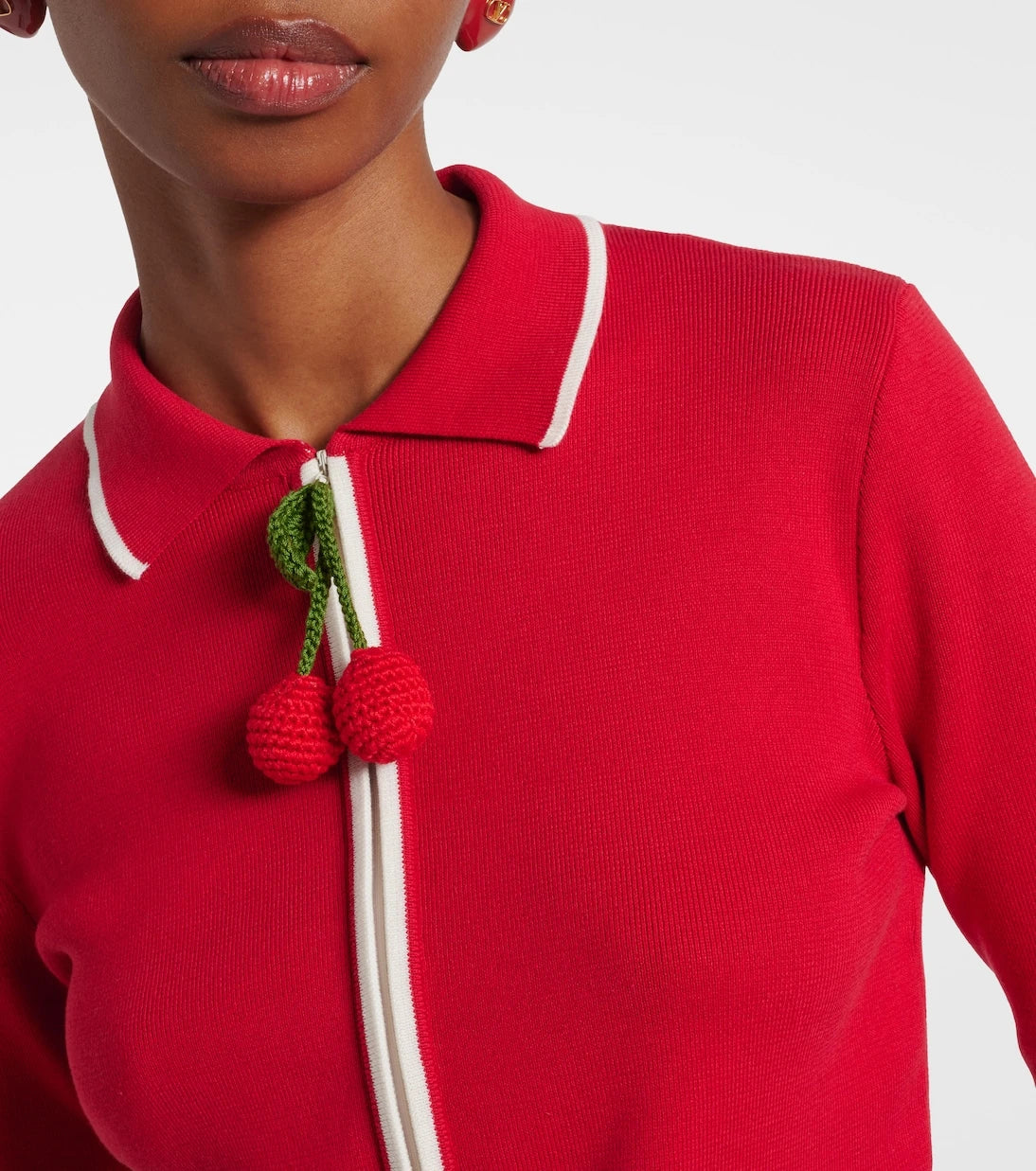 Valentino - Ribbed-knit cotton cardigan