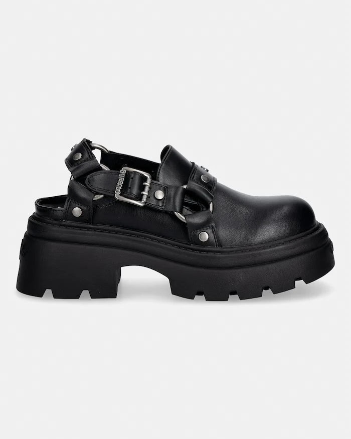Buffalo Kapalı Burunlu Kadın Sandalet Ayakkabı Vega Clog Buckle