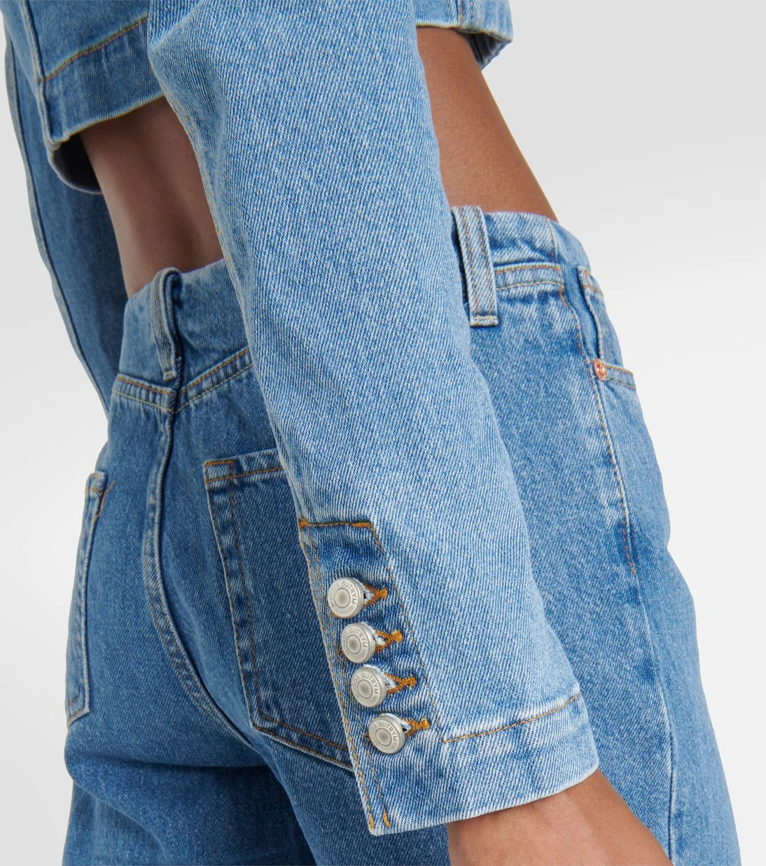 Magda Butrym - Cropped denim top