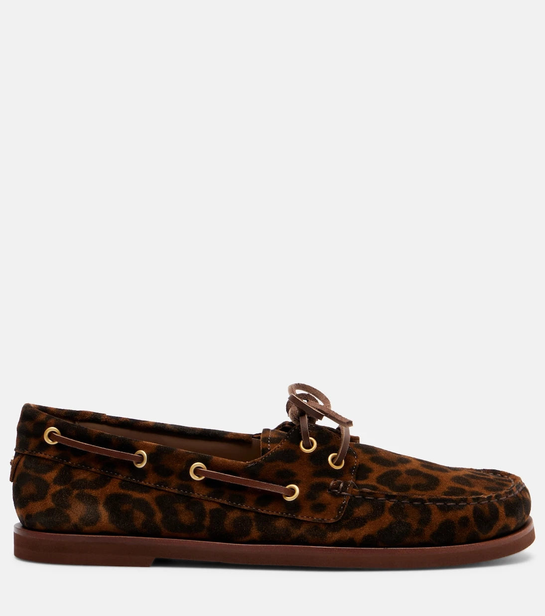 Gianvito Rossi - Vandee leopard-print suede boat shoes