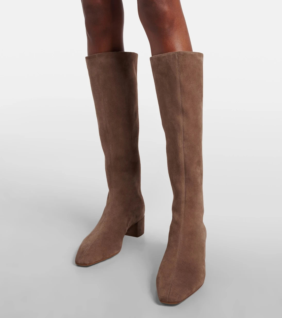 Aquazzura - Saint Honoré 35 suede knee-high boots