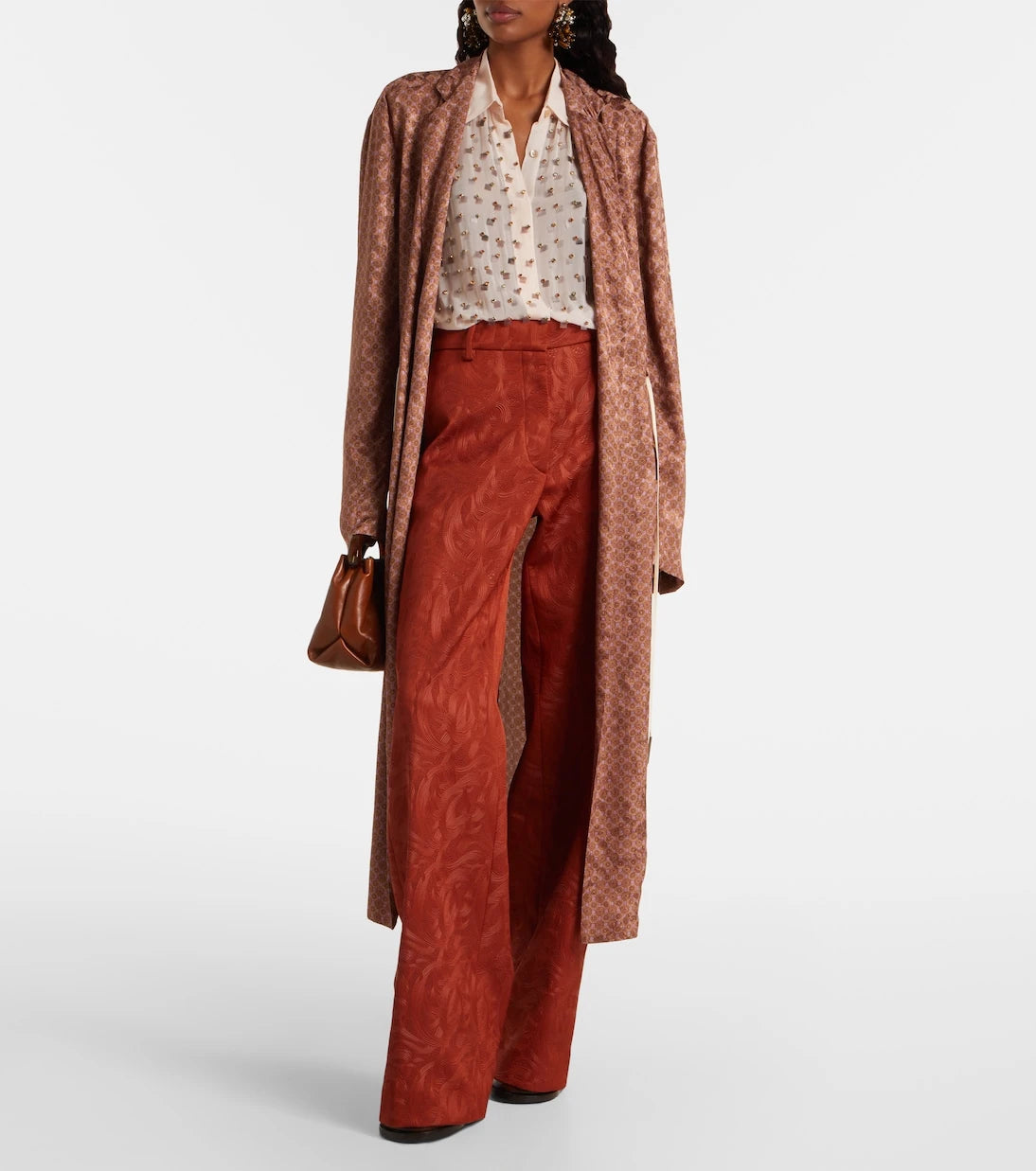 Dries Van Noten - Jacquard straight pants