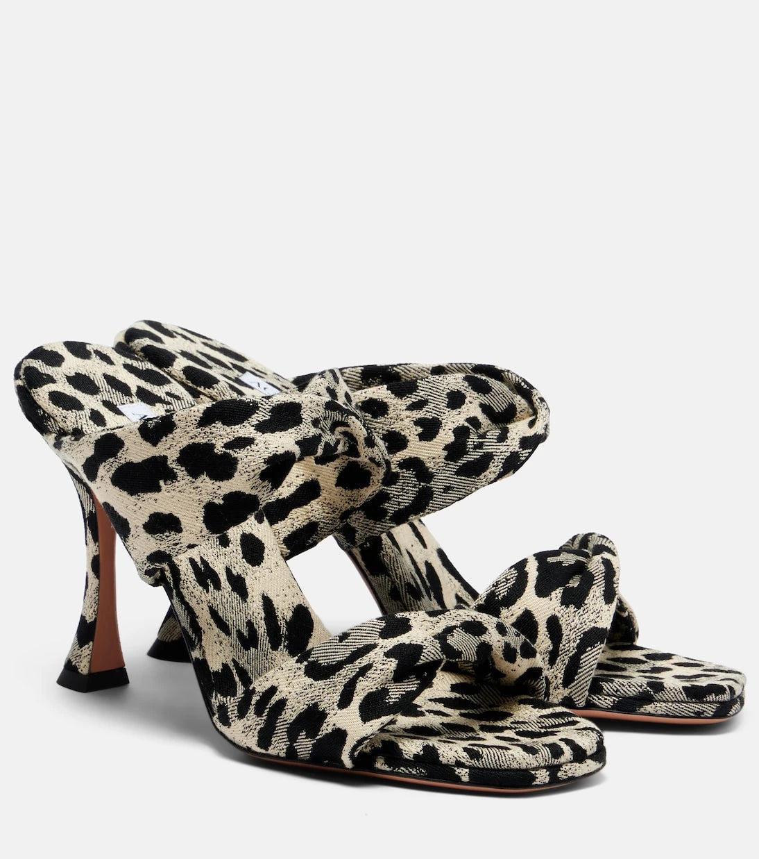 Aquazzura - Twist 95 leopard-print sandals