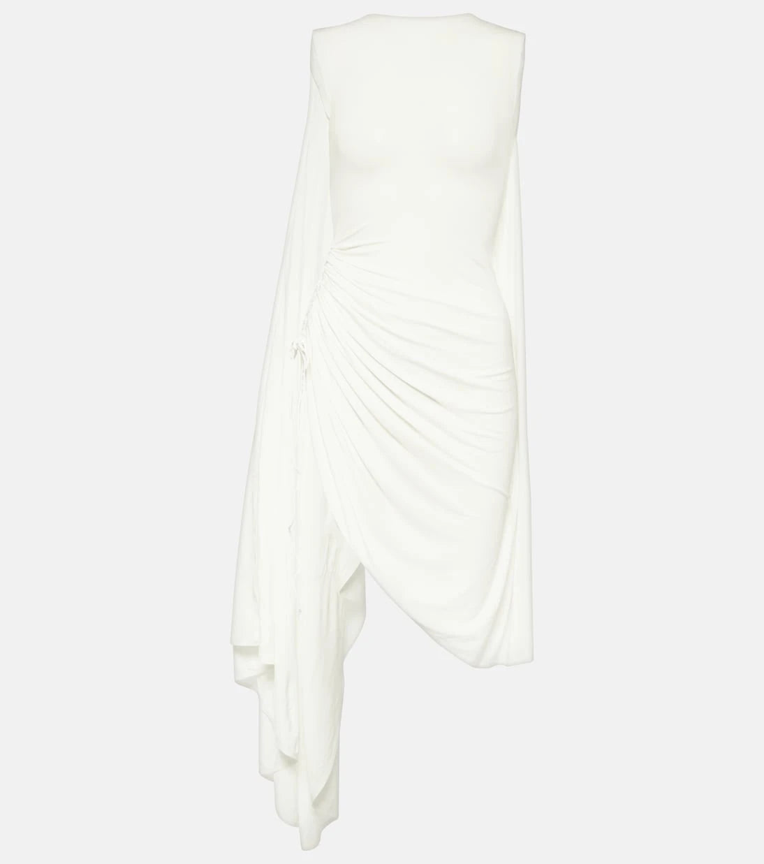 Alaïa - Asymmetric draped jersey minidress