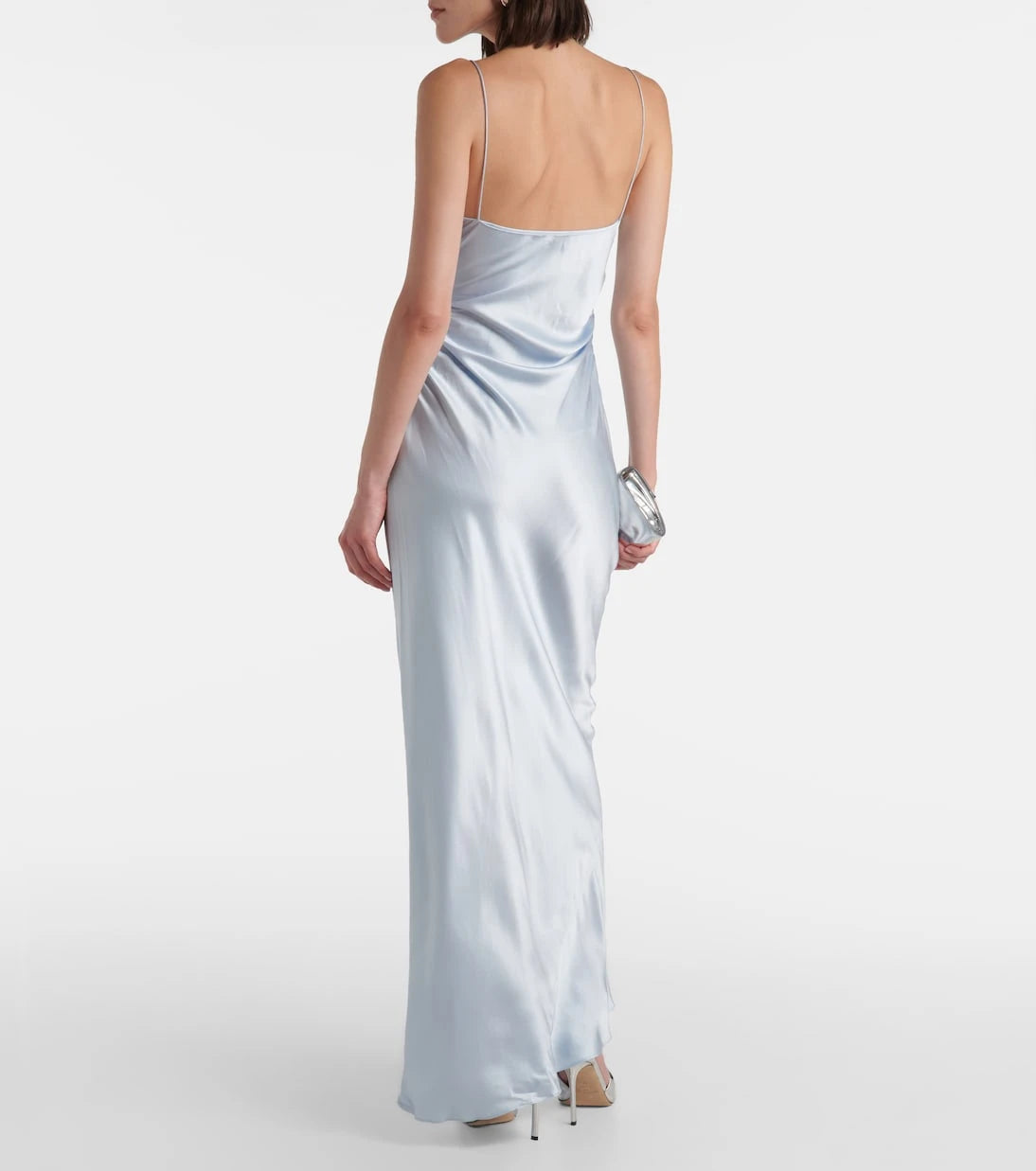 SIR - Lush gathered silk slip dress
