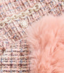 Self-Portrait Pink Bouclé Fur-Trim Jacket