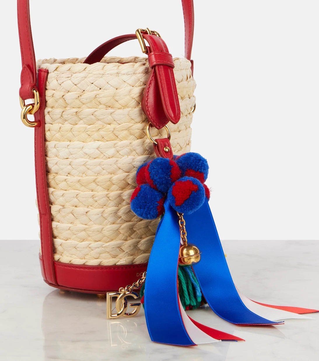 Dolce&Gabbana - Taormina Carla Medium raffia bucket bag