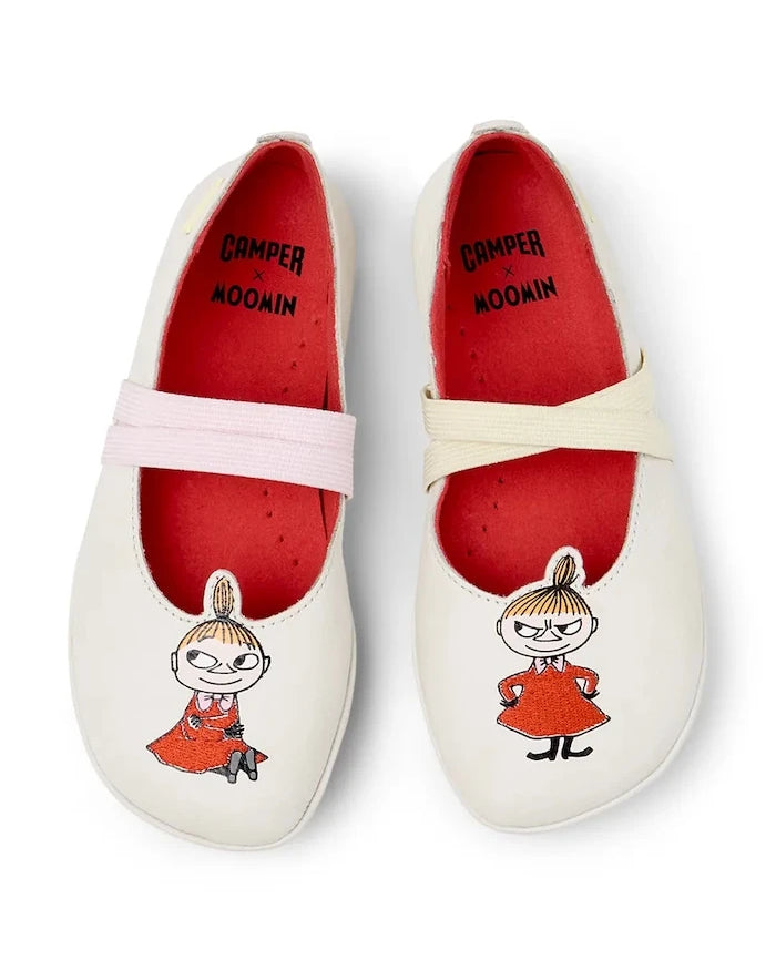 Camper TWS Kids by Moomin Çocuk Deri Babetler