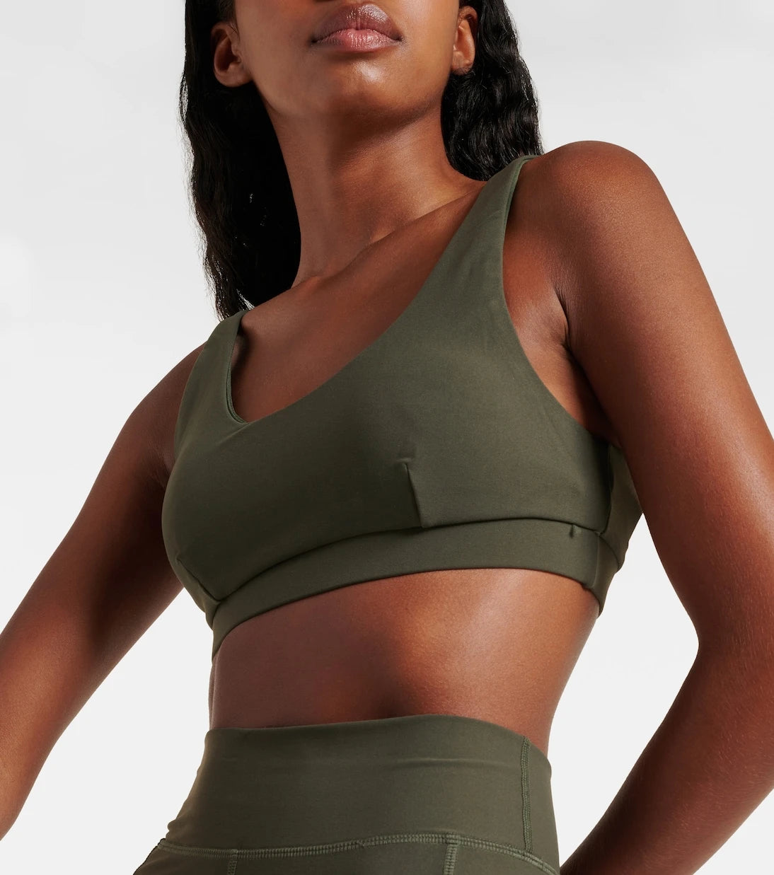 The Upside - Peached Daisy logo sports bra