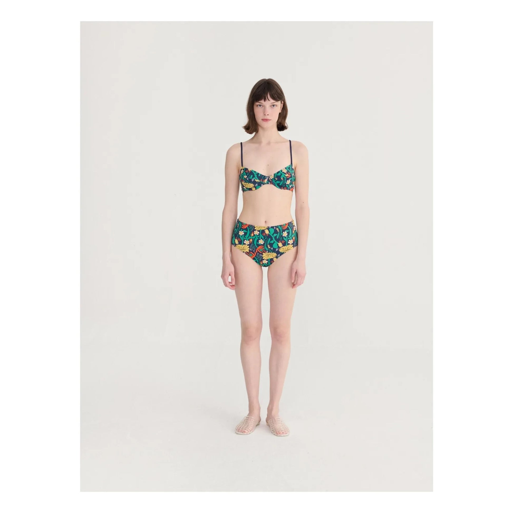 Bobo Choses - Color Herbalist bikini top | Green