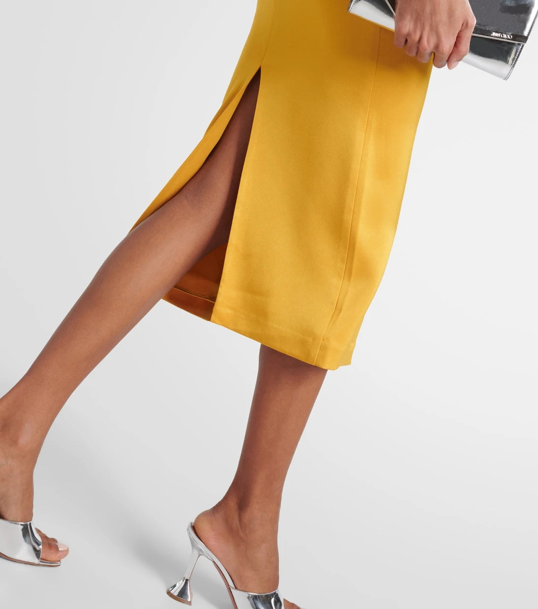 Alex Perry - Draped satin crêpe midi dress
