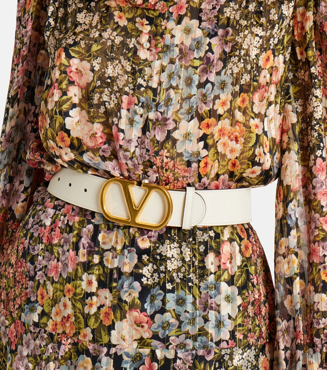 Valentino Garavani - VLogo reversible leather belt