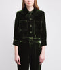 L'Agence Green Velvet Jia Jacket