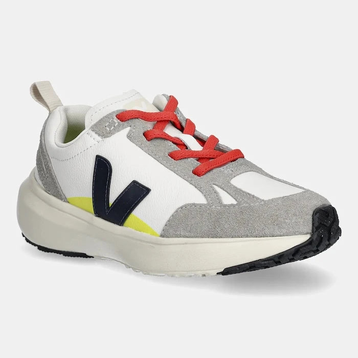 Детски кожени маратонки Veja Small Canary Light