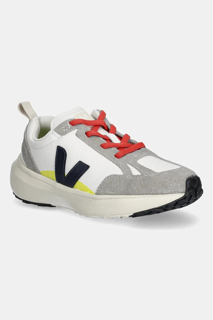 Детски кожени маратонки Veja Small Canary Light