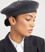Brunello Cucinelli Black Wool Beret