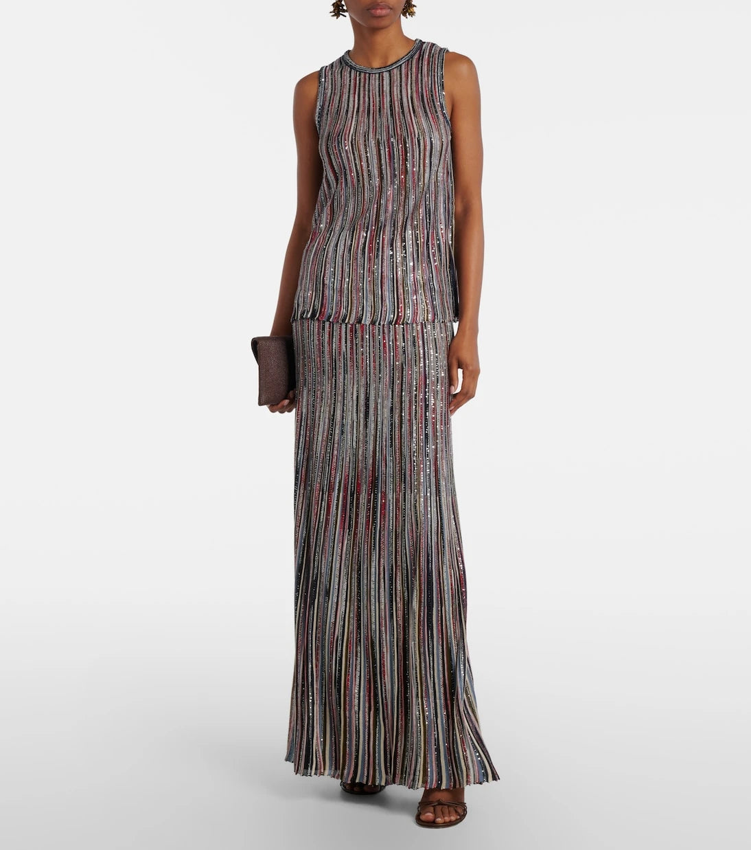Missoni - توب لاميه مخطط بترتر
