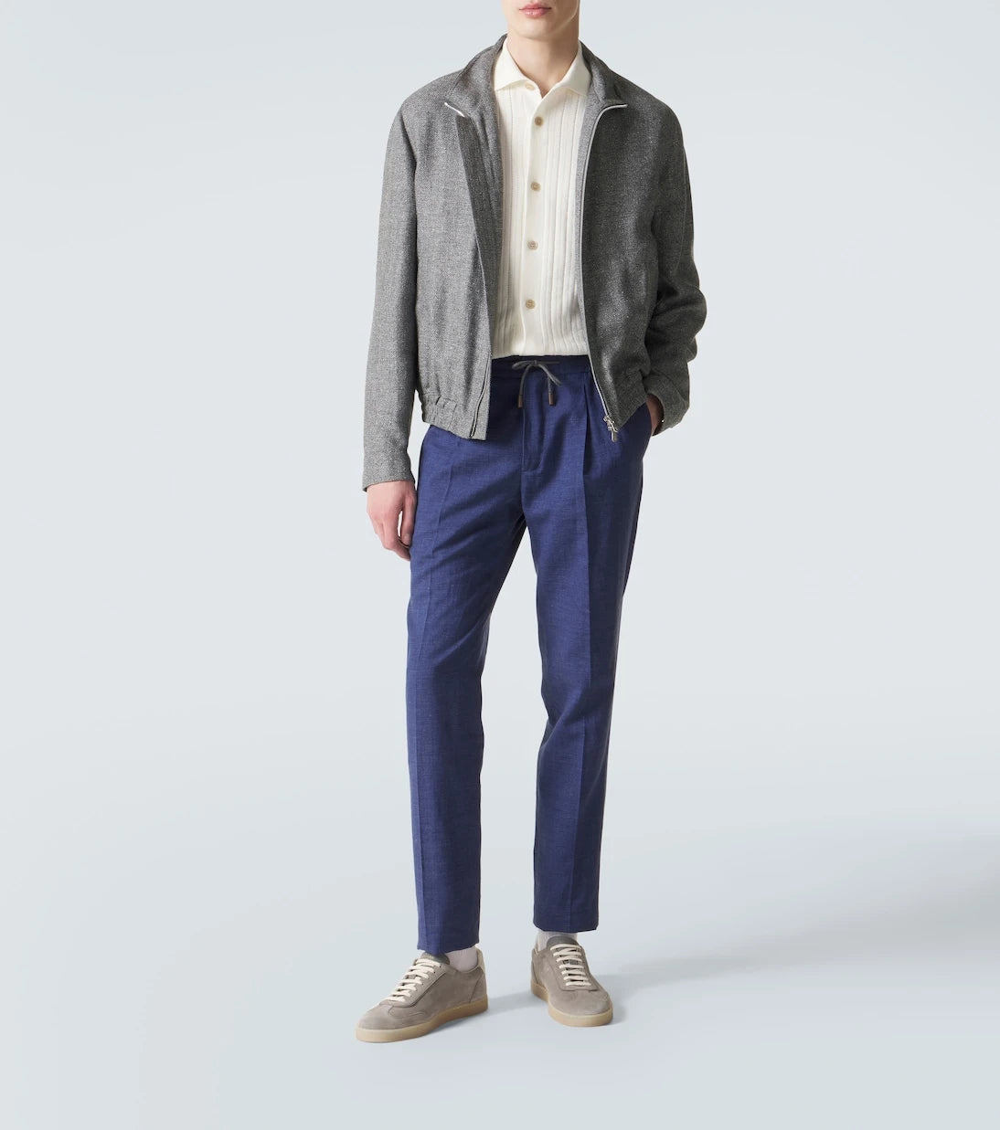 Slowear - Linen, wool and silk tapered pants