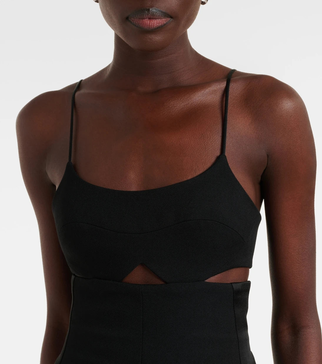 Victoria Beckham - Cami cutout crêpe satin jumpsuit