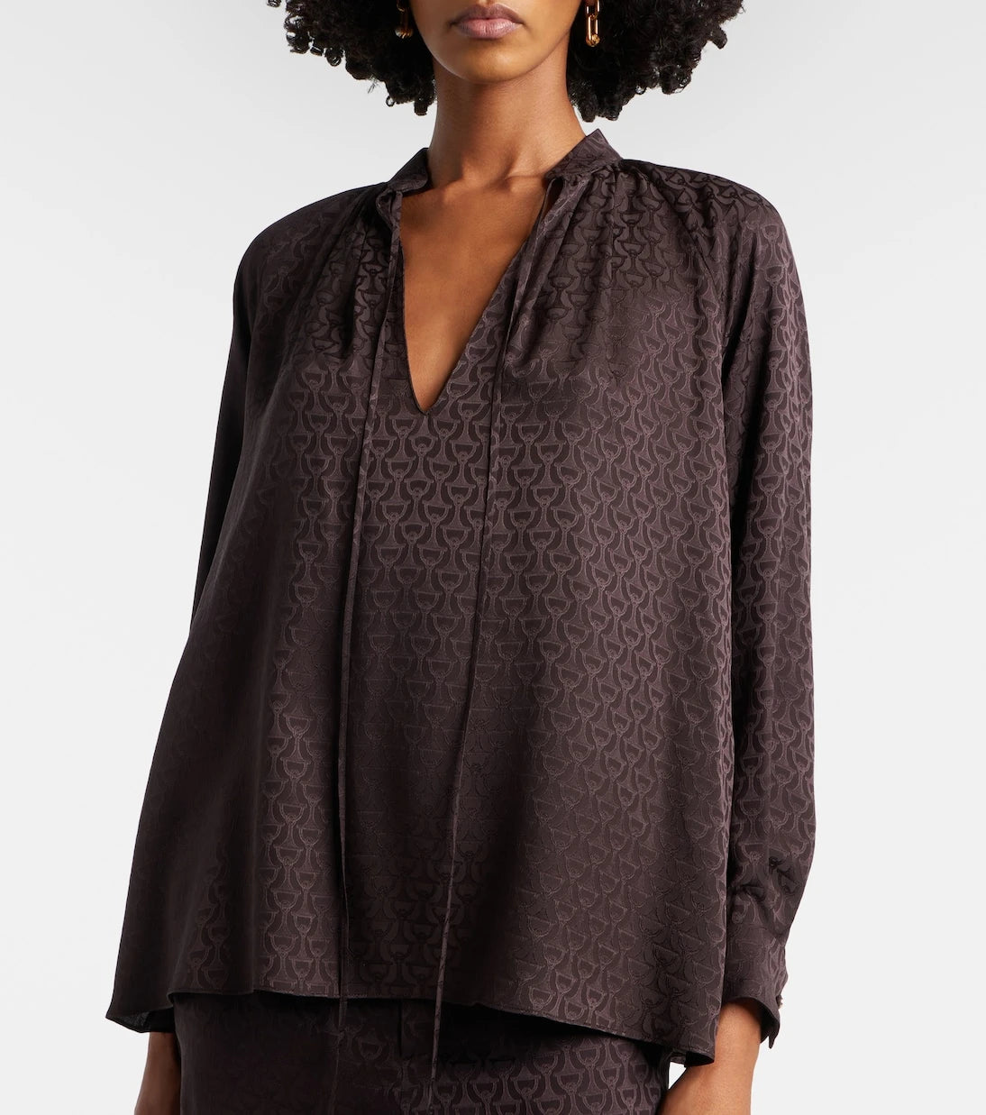 Gucci - Printed silk shirt