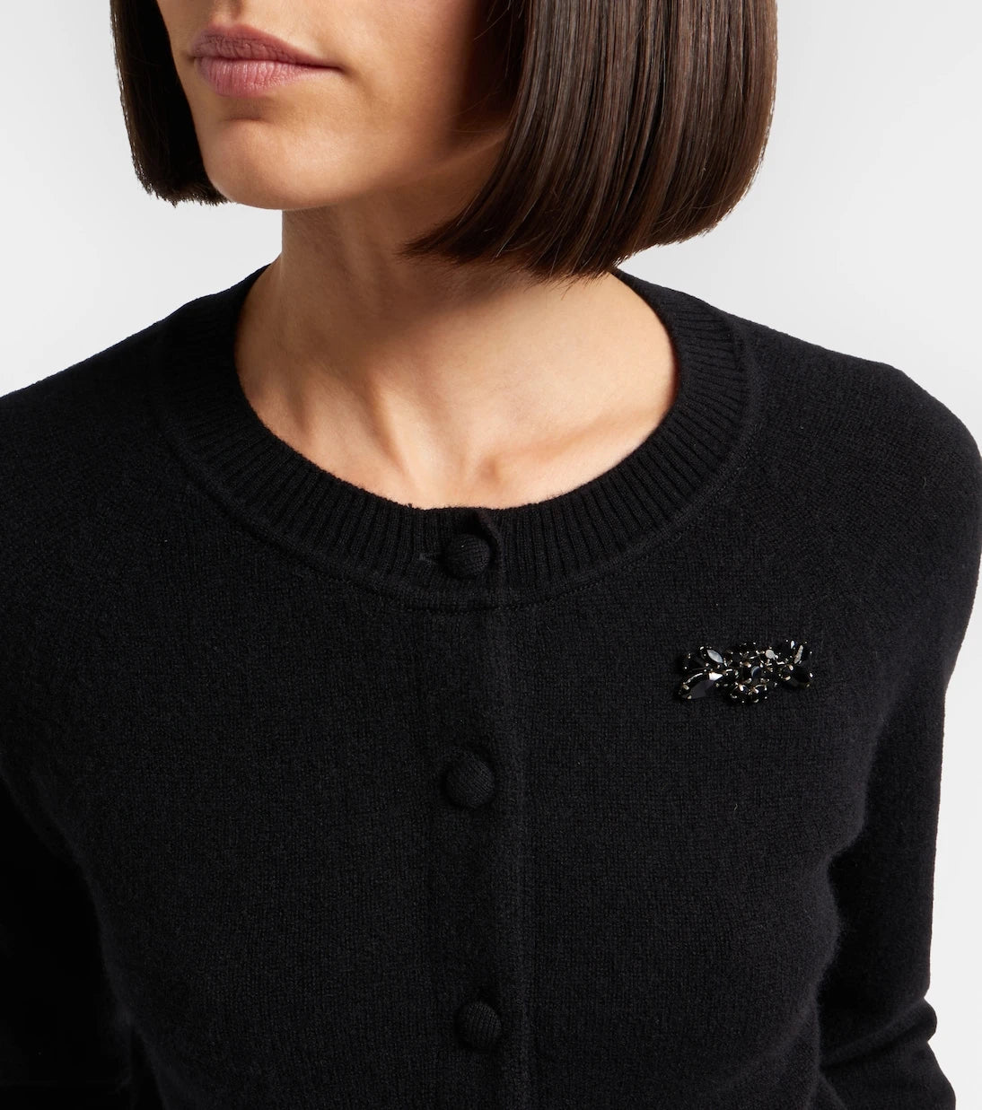 Simone Rocha - Embellished cashmere cardigan